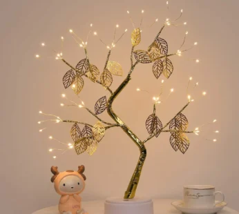 Fairy Lights Gesto Bonsai Trees lamp, DIY Artificial Tree Lamp with 72 Leafs LED